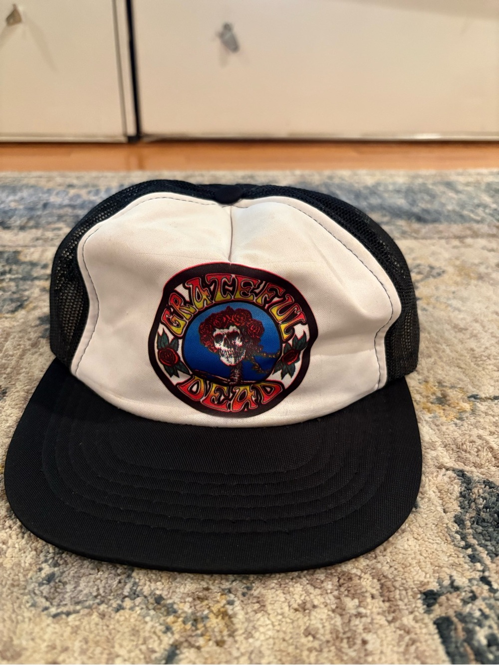 Vintage Grateful Dead Mesh Snapback Trucker Hat Retro Vintage Cap